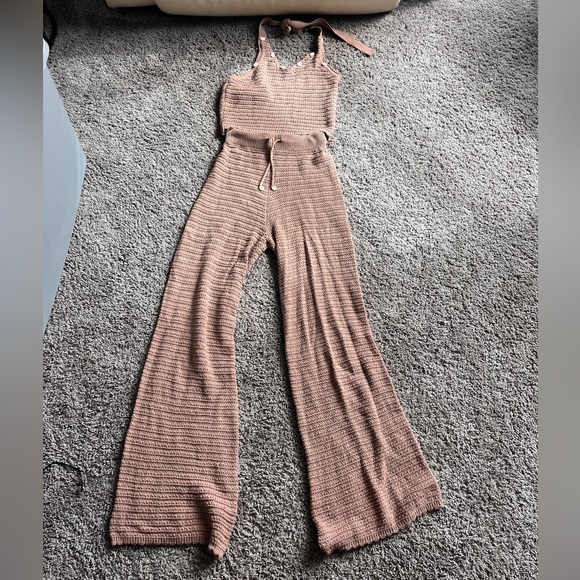 Brown Knit 2 Piece Set - Picture 1 of 7